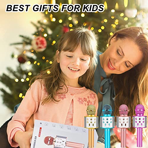 Niskite Kids Toys for 3-14 Year Old Girls Gifts,Karaoke Microphone Machine for Kids Toddler Toys Age 4-12, Christmas Birthday Valentine Gifts for 5 6 7 8 9 10 Year Old Teens Girl