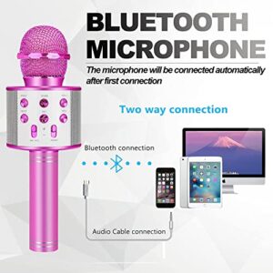 Niskite Kids Toys for 3-14 Year Old Girls Gifts,Karaoke Microphone Machine for Kids Toddler Toys Age 4-12, Christmas Birthday Valentine Gifts for 5 6 7 8 9 10 Year Old Teens Girl