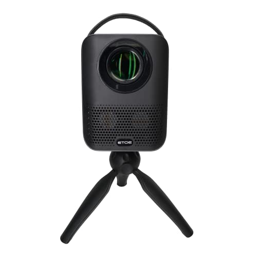 ETOE D2 Pro Projector with Mini Tripod Stand and Carrying Bag