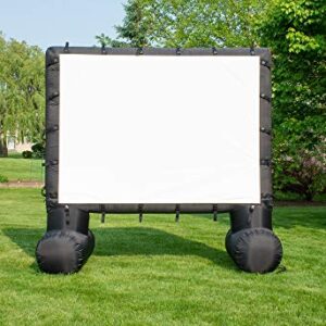 Total HomeFX Pro Weather-Resistant Inflatable Theatre Kit with Outdoor Projector, Projection Screen, and Projector Stand