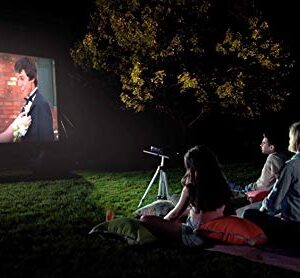 Total HomeFX Pro Weather-Resistant Inflatable Theatre Kit with Outdoor Projector, Projection Screen, and Projector Stand