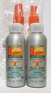 lot of 2 avon skin-so-soft bug guard plus picaridin with vitamin-e & aloe spray pump 4oz