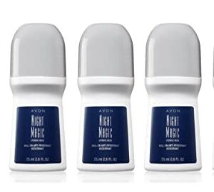 Avon Night Magic Roll-On Anti-Perspirant Deodorant set of 5