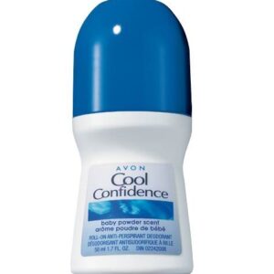 Avon Cool Confidence Baby Powder Scent, Deodorant, 1.7 Fl Oz (Pack of 5)