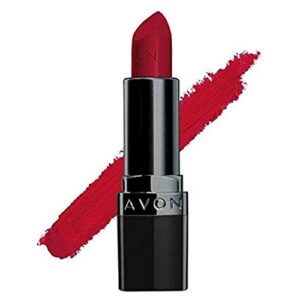 avon true color perfectly matte lipstick 4gm (red supreme)