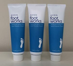 avon foot works healthy arthritis achy foot and muscle cream lot 3 tubs