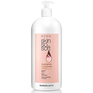 avon skin so soft bonus size supreme nourishment cream oil body lotion