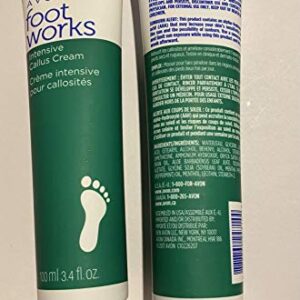 TWO (2) Avon Foot Works Intensive Callus Cream 3.4 Fl. Oz.