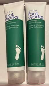 two (2) avon foot works intensive callus cream 3.4 fl. oz.