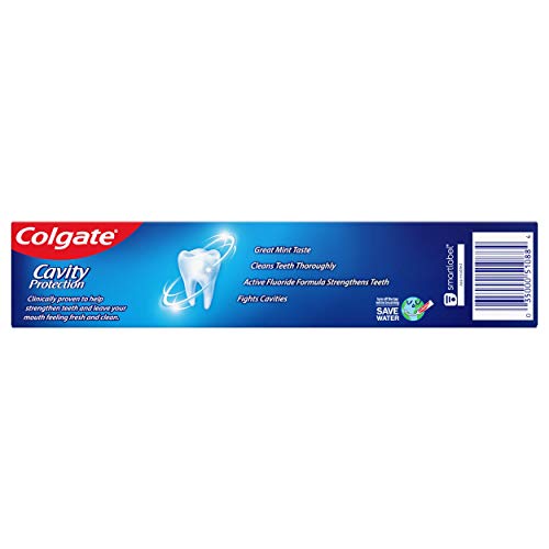 Colgate Cavity Protection Toothpaste with Fluoride, Great Regular Flavor, 6 Ounce (Pack of 6)