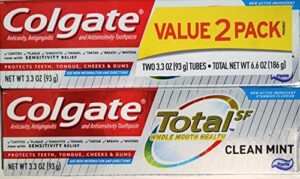 colgate colgate total toothpaste, clean mint, 3.3 oz. 2-pack- paste, 6.6 fl oz