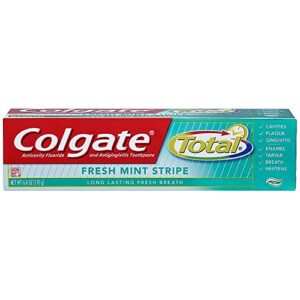 colgate total toothpaste fresh mint stripe 6 oz ( pack of 3)