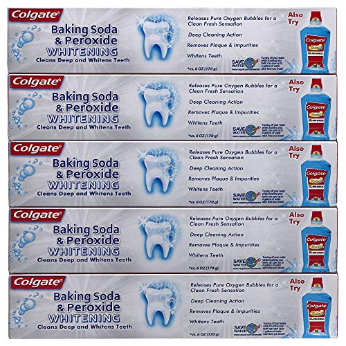 Colgate Baking Soda and Peroxide Whitening Toothpaste, 5 pk./8 oz.