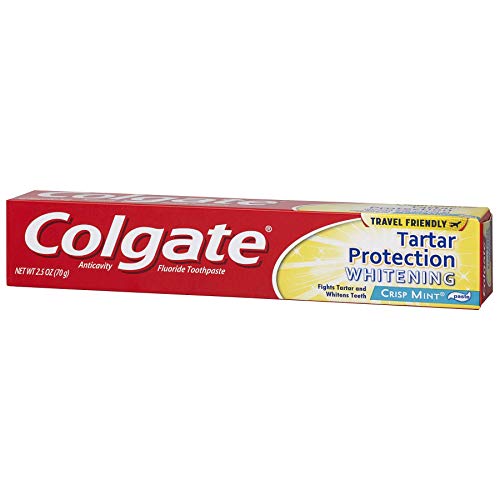 Colgate Tartar Protection Travel Size Toothpaste, Mint - 2.5 Ounce (Pack of 6)
