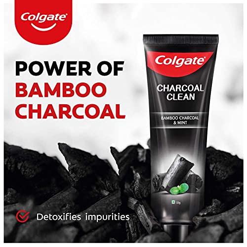 Colgate Charcoal Clean Toothpaste, Bamboo Charcoal and Mint - 120 g