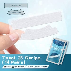 PdooClub Teeth Whitening Strip - Whitening Strips for Teeth Sensitive, Professional Teeth Whitening Strips, Fast Remove Smoking, Blue 28 Strips