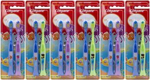 colgate ocean explorer extra soft kids toothbrush, 2 count (pack of 6) total 12 toothbrushes