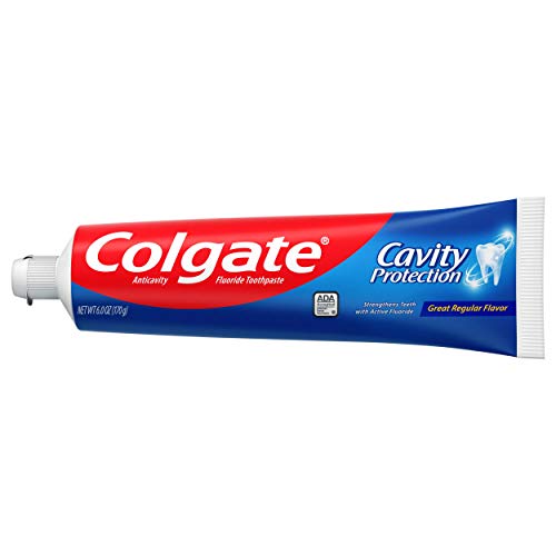 Colgate Cavity Protection Regular Fluoride Toothpaste, White, 6 oz