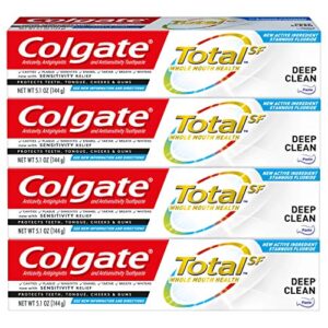 colgate total toothpaste, deep clean – 5.1 ounce (pack of 4)