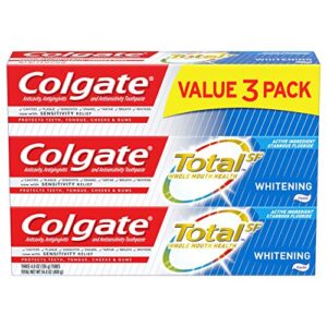 colgate total whitening toothpaste – 4.8 ounce (3 pack)