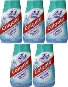 colgate 2 in 1 whitening toothpaste icy blast pack of 5