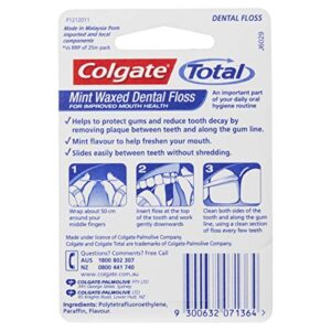 Colgate Total Mint Waxed Dental Floss, 100m./109yd