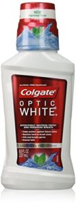 colgate optic white mouthwash, 8 fluid ounce