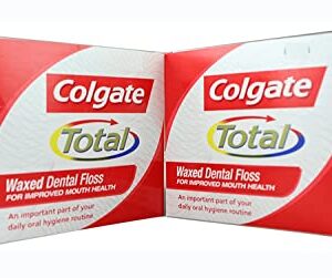 Colgate Waxed Dental Floss For Improved Mouth Health - Pack of 6 (25Mtr Per Pack)