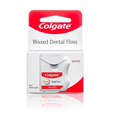 Colgate Waxed Dental Floss For Improved Mouth Health - Pack of 6 (25Mtr Per Pack)