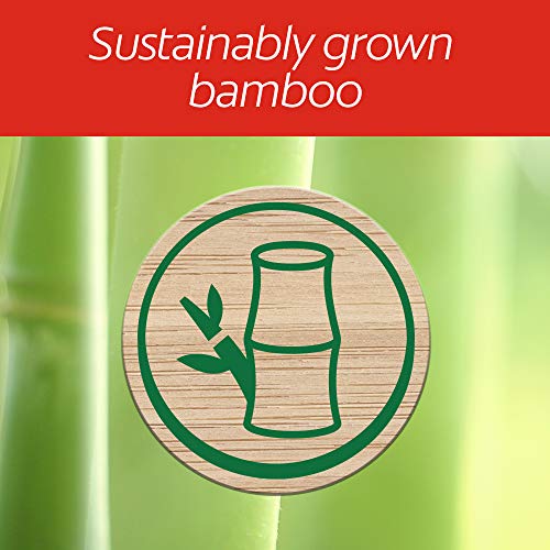 Colgate Charcoal Bamboo Toothbrushes, Eco Friendly Natural Bamboo Handle, Soft, 4 Count