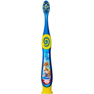 Colgate Dinosaur Toothbrush for Children with Suction Cup, Kids 2-5 Years Old, Extra Soft - Pack of 6