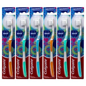 colgate wave toothbrush, ultra compact , soft (colors vary) – pack of 6