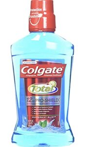 colgate total advanced pro-shield mouthwash, peppermint blast, 16.9 ounce (pack of 2)