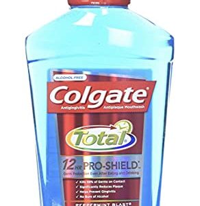 Colgate Total Advanced Pro-Shield Mouthwash, Peppermint Blast, 16.9 Ounce (Pack of 2)