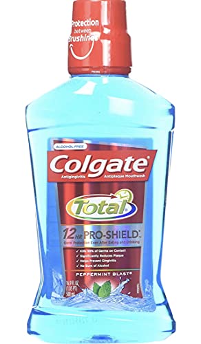 Colgate Total Advanced Pro-Shield Mouthwash, Peppermint Blast, 16.9 Ounce (Pack of 2)