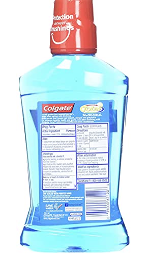 Colgate Total Advanced Pro-Shield Mouthwash, Peppermint Blast, 16.9 Ounce (Pack of 2)
