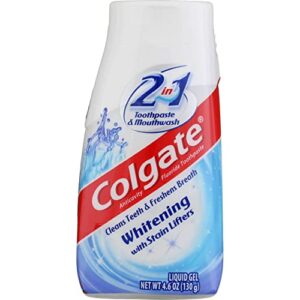 colgate 2-in-1 whitening toothpaste & mouthwash – 4.6 oz – 2 pk