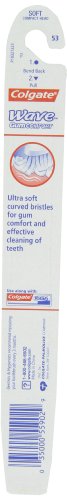 Colgate Wave Gum Comfort Soft Compact Head Toothbrush Colors Vary (Pack of 6)