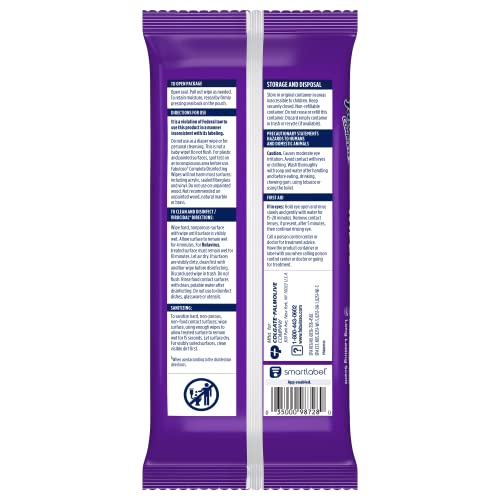 Fabuloso Complete Disinfecting Wipes, Lavender, 24 Count