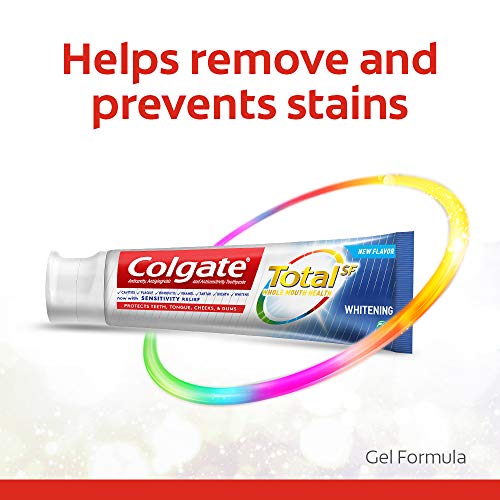 Colgate Total Whitening Toothpaste Gel, Mint, 3.3 Oz