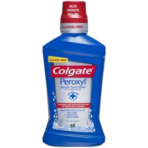 colgate peroxyl mouth sore rinse, mild mint – 16.9 fluid ounce