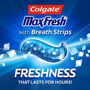 Colgate Max Fresh Toothpaste with Mini Breath Strips, Mint, 6 Oz