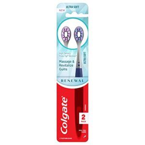colgate renewal manual toothbrush, 2 count (pack of 1)