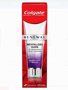 colgate renewal gum toothpaste, sensitivity repair, fresh mint gel formula, 3 oz