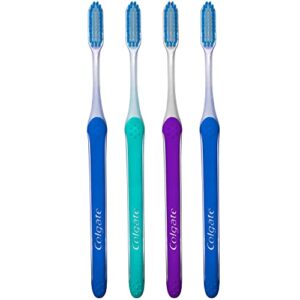 Colgate Slim Soft Ultra Compact Toothbrush, Extra Soft (Colors Vary) - Pack of 4