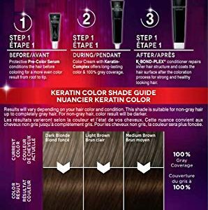 Schwarzkopf Keratin color permanent hair color cream, 5.0 medium brown