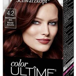 Schwarzkopf Color Ultime Permanent Hair Color Cream, 4.2 Mahogany Red