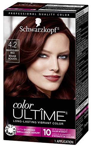 Schwarzkopf Color Ultime Permanent Hair Color Cream, 4.2 Mahogany Red