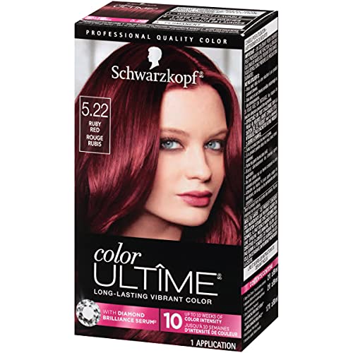 Schwarzkopf Color Ultime Permanent Hair Color Cream, 5.22 Ruby Red