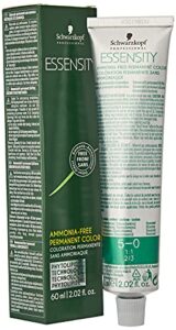 schwarzkopf professional essensity permanent hair color, 5-0, light natural brown, 2.1 ounce
